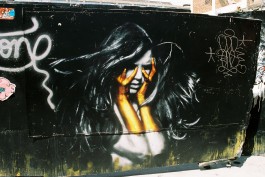 Amazing street art on Brick Lane.